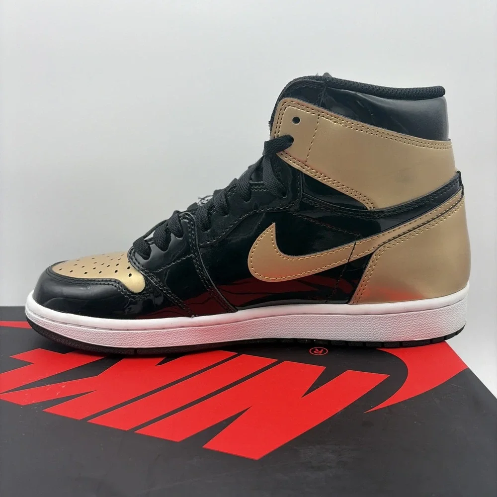 Size 9 - Air Jordan 1 Retro OG NRG High Gold Toe (861428-007)